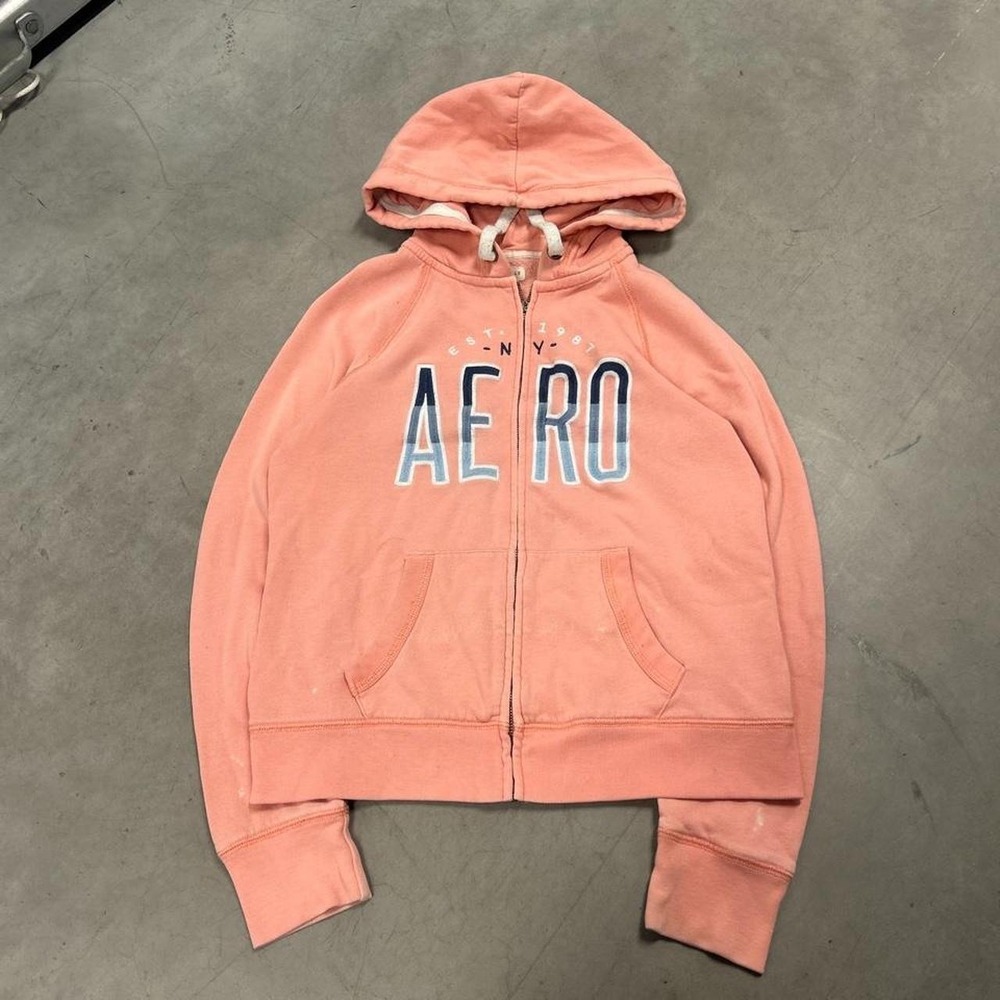 Y2K Aeropostale pink zip up hoodie